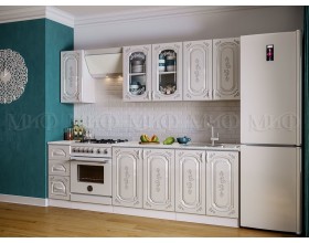 Кухня Лиза-2 2,0м Белый глянец, Белый, Антарес