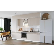 Кухня Оливия 3,0/1080м 490 Компоновка №1 Кашемир, Белый, Антарес