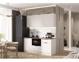 Кухня Камелия 1,8м Кашемир/Дуб Крафт серый, Дуб вотан