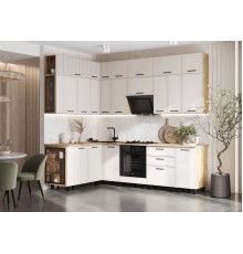 Кухня Бьянка 1,6х2,6/1080м Кашемир, Дуб Крафт, Дуб вотан
