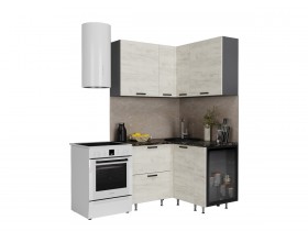 ЛДСП Кухня Рио NEW 1,2х1,2м 490 исп.2 Компоновка №6 Дуб Крафт Белый, Графит, Кастилло темный