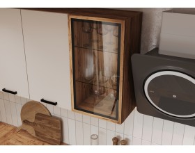 Кухня Техно 1,4х2,4м Компоновка №9 Кашемир, Дуб Крафт, Дуб вотан