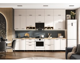 Кухня Бьянка 3,4/1350м Кашемир, Дуб Крафт, Дуб вотан