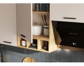 Кухня Бьянка 3,4/1350м Кашемир, Дуб Крафт, Дуб вотан