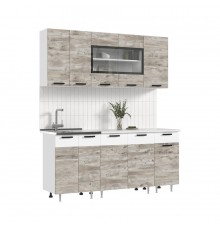 ЛДСП Кухня Гранд 1,8м 490 Юкон/Белый, Белый, Антарес