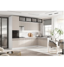 Кухня Оливия 3,0х1,8/1080м 490 Компоновка №1 Кашемир, Белый, Антарес
