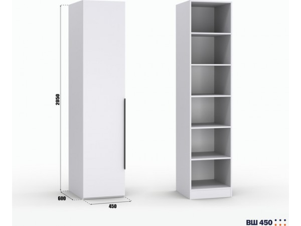 Шкаф Лора (Модерн) для одежды Ш450 белый