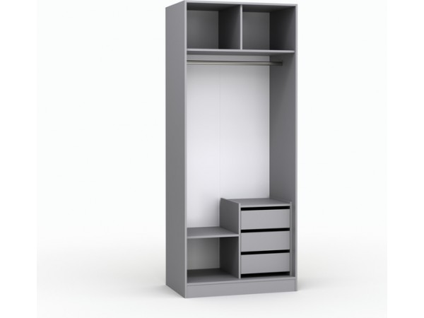 Шкаф Лора (Модерн) для одежды Ш 1000 серый шифер