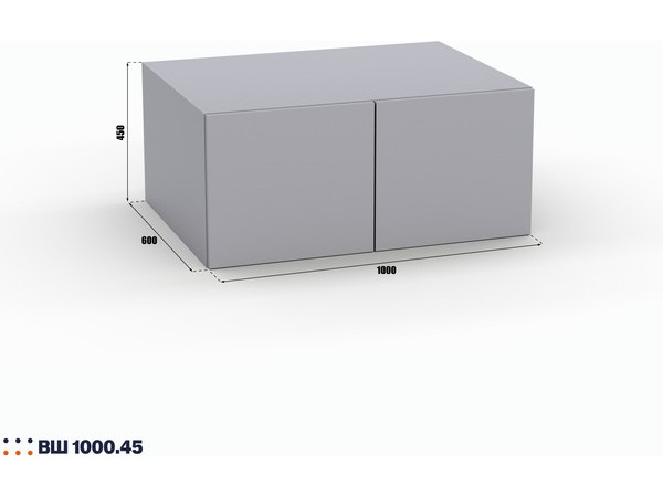 Шкаф Лора (Модерн) ВШ1000.45 серый шифер