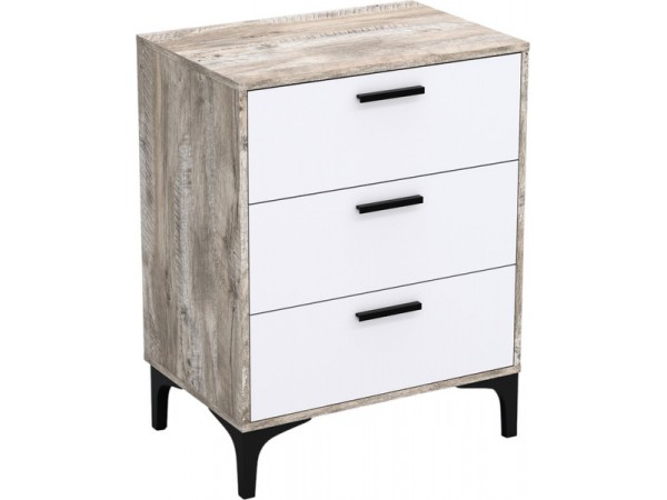 Комод ТТ (КК) 90-3 белый-дуб юкон