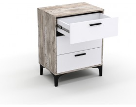 Комод ТТ (КК) 90-3 белый-дуб юкон