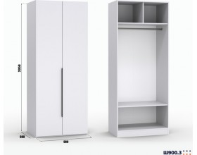 Шкаф Лора (Модерн) для одежды Ш 900.3 белый