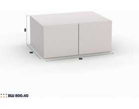 Шкаф Лора (Модерн) ВШ 800.40 кашемир