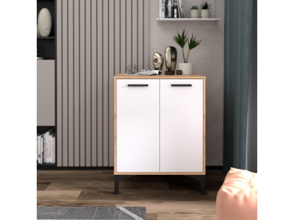 Тумба АВ (ТК) 90.2 белый-дуб крафт