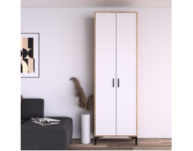 Шкаф АС (ШК) 70.2 белый-дуб крафт