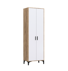 Шкаф АС (ШК) 70.2 белый-дуб крафт