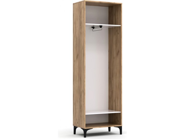 Шкаф АС (ШК) 70.2 белый-дуб крафт