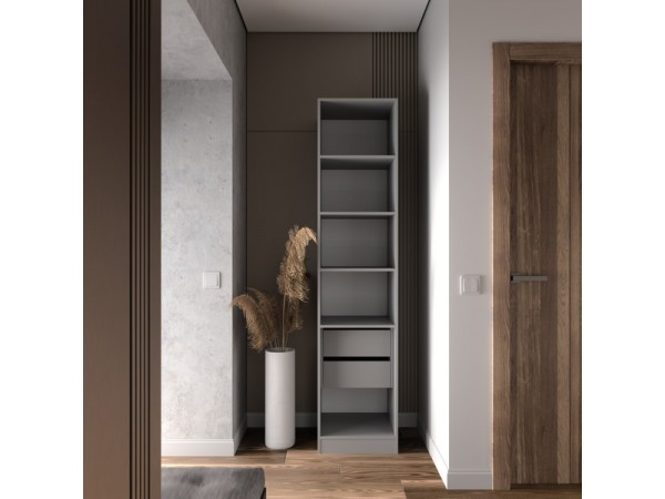 Шкаф Лора (Модерн) для одежды Ш 500.2 серый шифер