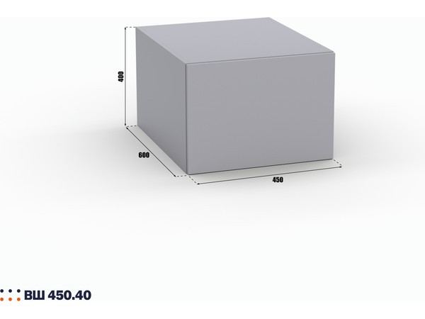 Шкаф Лора (Модерн) ВШ 450.40 серый шифер