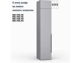 Шкаф Лора (Модерн) ВШ 450.40 серый шифер