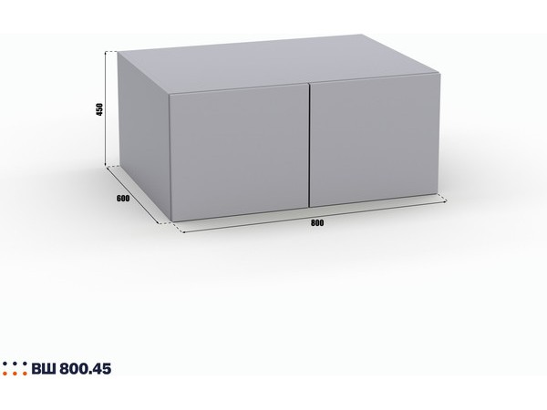 Шкаф Лора (Модерн) ВШ 800.45 серый шифер