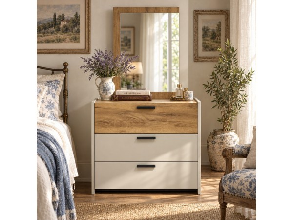 Шкаф для одежды Омега "Агата-3" кашемир/дуб крафт