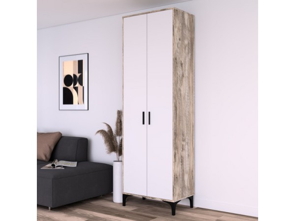 Шкаф АС (ШК) 70.2 белый-дуб юкон