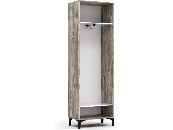 Шкаф АС (ШК) 70.2 белый-дуб юкон