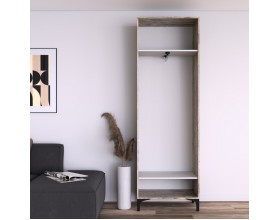 Шкаф АС (ШК) 70.2 белый-дуб юкон