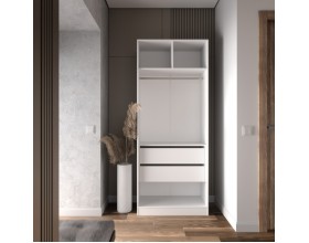 Шкаф Лора (Модерн) для одежды Ш 900.2 белый