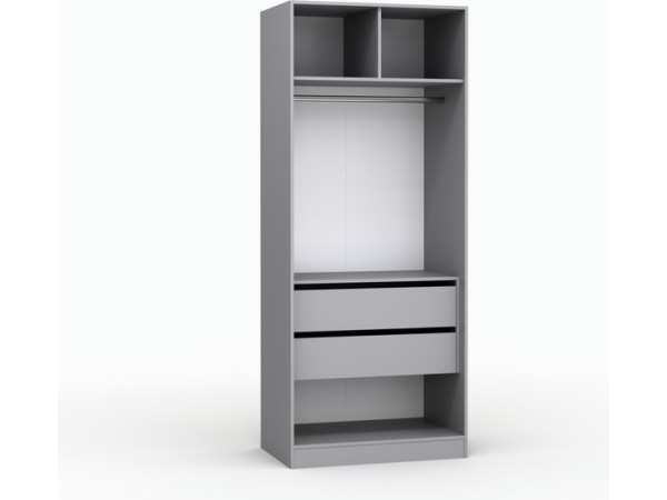 Шкаф Лора (Модерн) для одежды Ш 900.2 серый шифер