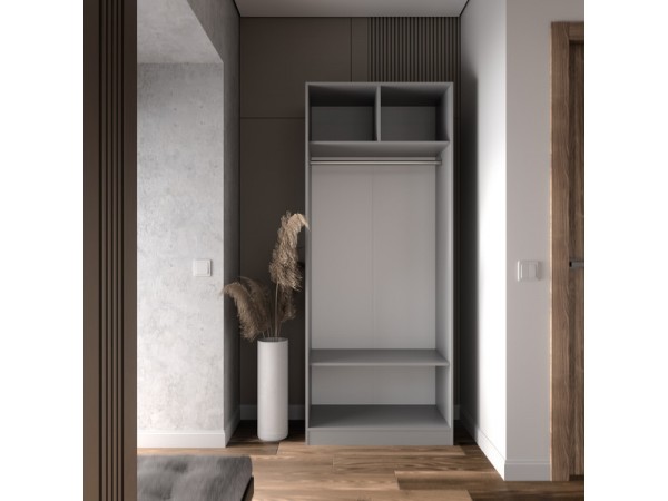 Шкаф Лора (Модерн) для одежды Ш 900.3 серый шифер