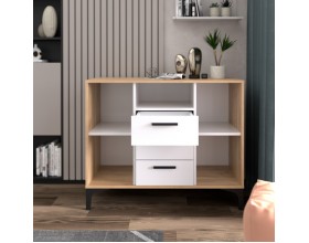 Тумба АВ (ТК) 100.2-3 белый-дуб крафт