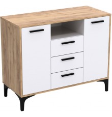Тумба АВ (ТК) 100.2-3 белый-дуб крафт