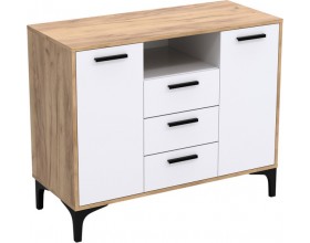 Тумба АВ (ТК) 100.2-3 белый-дуб крафт