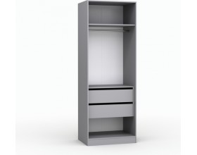 Шкаф Лора (Модерн) для одежды Ш 800.2 серый шифер