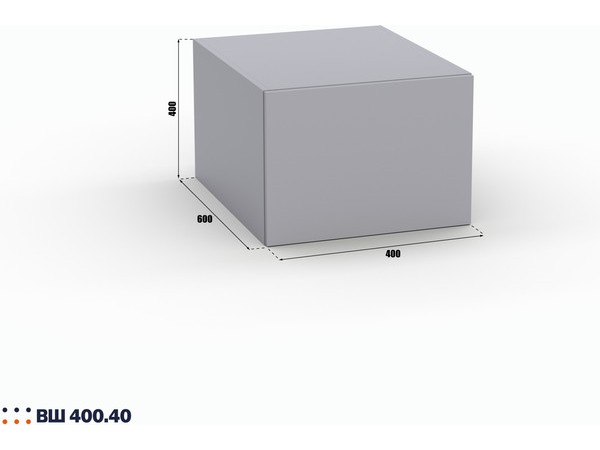 Шкаф Лора (Модерн) ВШ 400.40 серый шифер