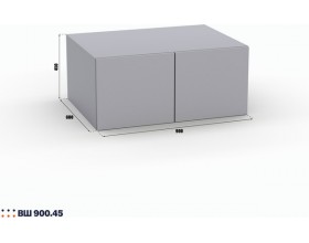 Шкаф Лора (Модерн) ВШ 900.45 серый шифер