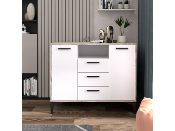 Тумба АВ (ТК) 100.2-3 белый-дуб юкон