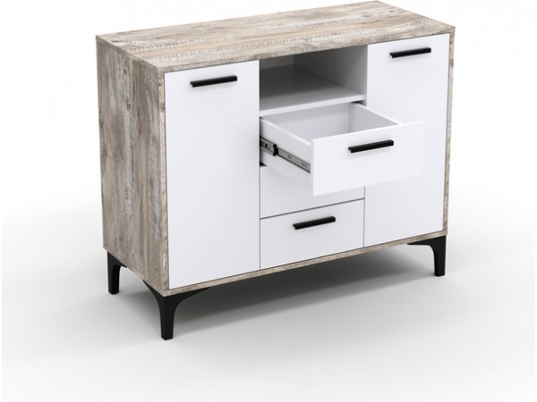 Тумба АВ (ТК) 100.2-3 белый-дуб юкон