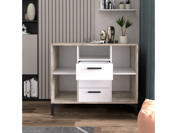 Тумба АВ (ТК) 100.2-3 белый-дуб юкон