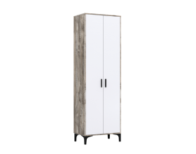 Шкаф АС (ШК) 90.2 белый-дуб юкон