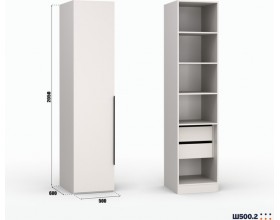Шкаф Лора (Модерн) для одежды Ш 500.2 кашемир