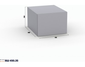 Шкаф Лора (Модерн) ВШ 450.35 серый шифер