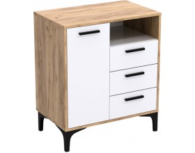 Тумба АВ (ТК) 70.1-3 белый-дуб крафт