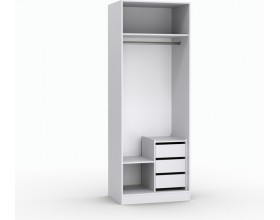 Шкаф Лора (Модерн) для одежды Ш 800 белый