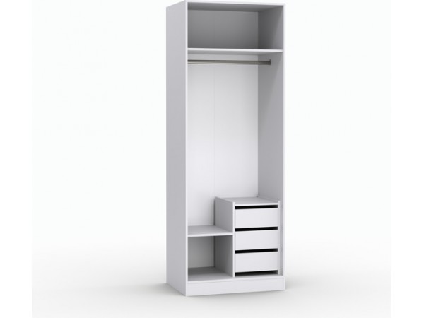 Шкаф Лора (Модерн) для одежды Ш 800 белый