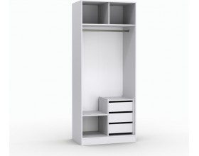 Шкаф Лора (Модерн) для одежды Ш 1000 белый