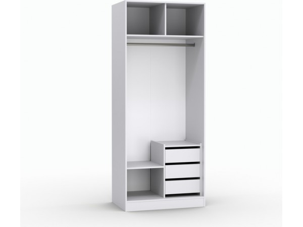 Шкаф Лора (Модерн) для одежды Ш 1000 белый