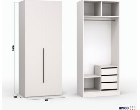 Шкаф Лора (Модерн) для одежды Ш 900 кашемир